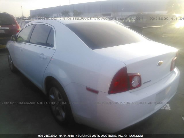 1G1ZA5E19BF289312 - 2011 CHEVROLET MALIBU LS თეთრი ფოტო 3