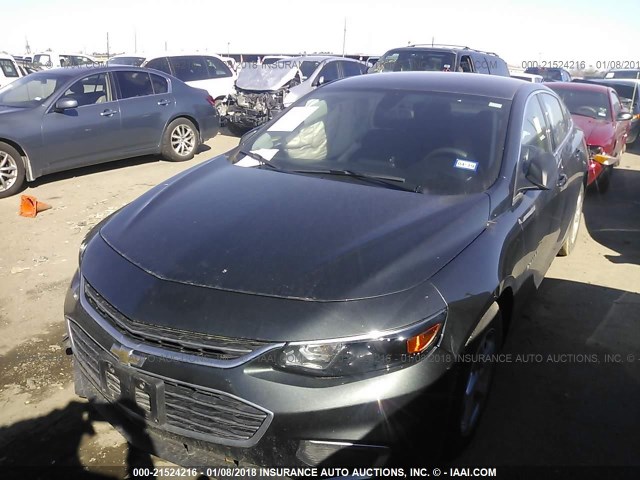 1G1ZB5ST3HF111973 - 2017 CHEVROLET MALIBU LS 灰色 照片 2