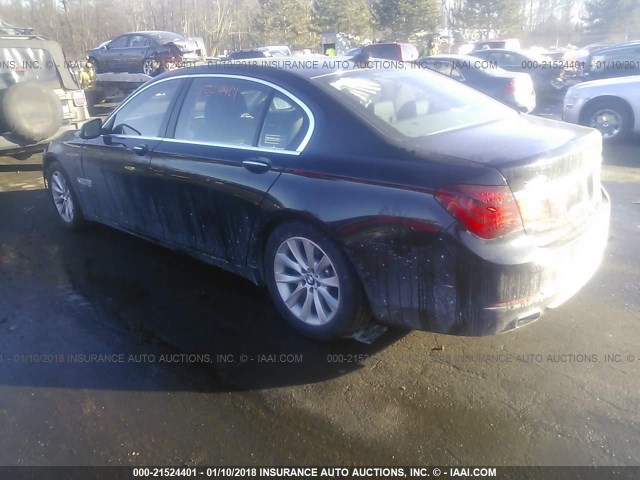 WBAYF4C58DDE23682 - 2013 BMW 740 LXI BLACK photo 3