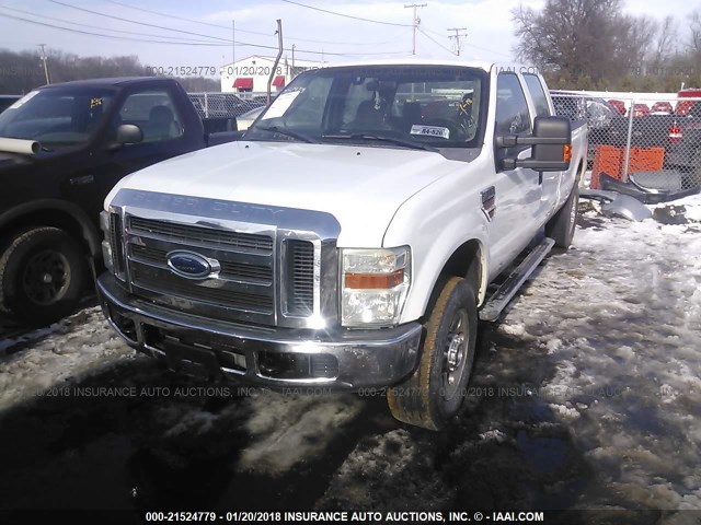 1FTWW31R58ED44011 - 2008 FORD F350 SRW SUPER DUTY WHITE photo 2