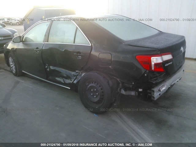 4T1BF1FK7EU399684 - 2014 TOYOTA CAMRY L/SE/LE/XLE BLACK photo 3