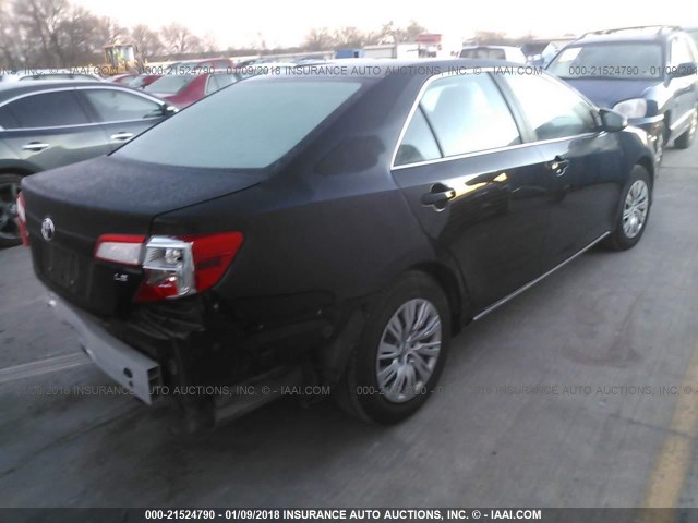 4T1BF1FK7EU399684 - 2014 TOYOTA CAMRY L/SE/LE/XLE 黑色 照片 4