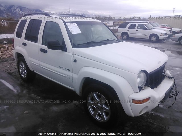 1J4GL58KX3W654332 - 2003 JEEP LIBERTY LIMITED WHITE photo 1