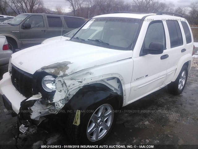 1J4GL58KX3W654332 - 2003 JEEP LIBERTY LIMITED WHITE photo 6