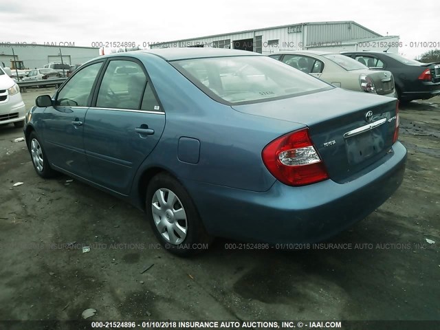 4T1BE32K44U904972 - 2004 TOYOTA CAMRY LE/XLE/SE BLUE photo 3