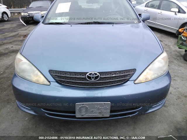 4T1BE32K44U904972 - 2004 TOYOTA CAMRY LE/XLE/SE BLUE photo 6