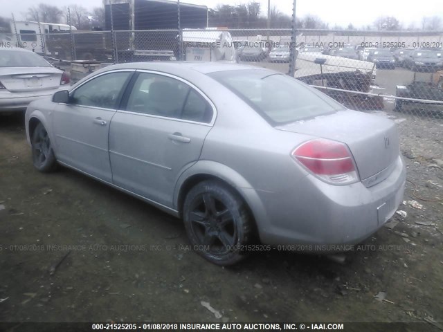 1G8ZS57B98F275889 - 2008 SATURN AURA XE SILVER photo 3