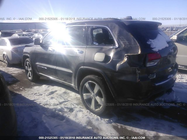 1C4RJFCT8EC472420 - 2014 JEEP GRAND CHEROKEE OVERLAND GRAY photo 3