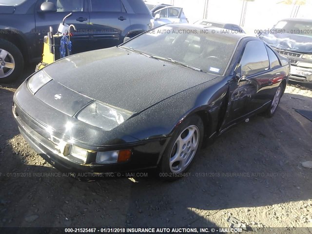 JN1RZ26H1MX504286 - 1991 NISSAN 300ZX 2+2 BLACK photo 2