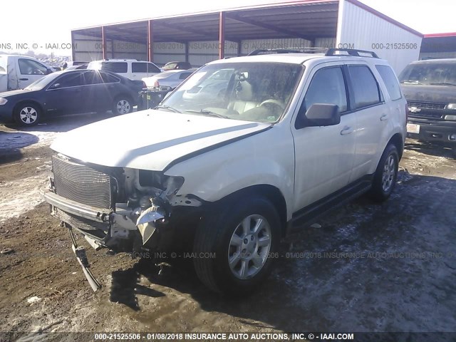 4F2CY9GG1AKM01396 - 2010 MAZDA TRIBUTE S WHITE photo 2