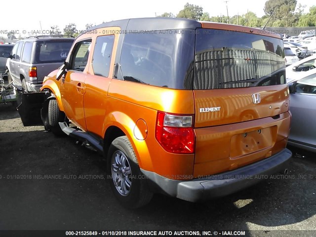 5J6YH18786L003829 - 2006 HONDA ELEMENT EX ORANGE photo 3