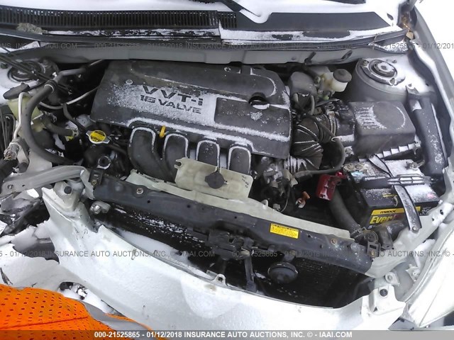 2T1LR32E64C183803 - 2004 TOYOTA COROLLA MATRIX XR SILVER photo 10