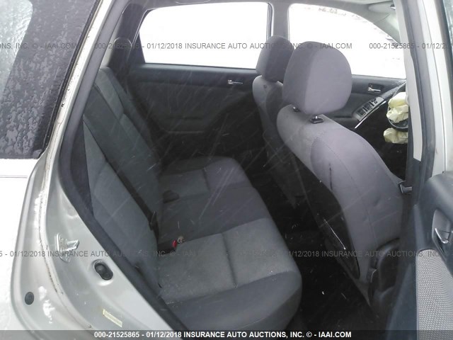 2T1LR32E64C183803 - 2004 TOYOTA COROLLA MATRIX XR SILVER photo 8