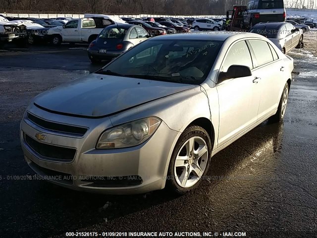 1G1ZA5E03AF181029 - 2010 CHEVROLET MALIBU LS ვერცხლისფერი ფოტო 2