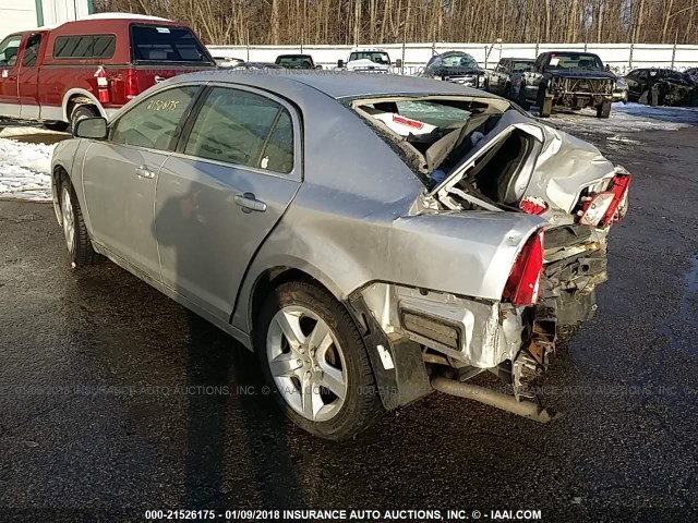 1G1ZA5E03AF181029 - 2010 CHEVROLET MALIBU LS ვერცხლისფერი ფოტო 3