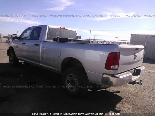 3C6UR5HL1DG594142 - 2013 RAM 2500 ST SILVER photo 3