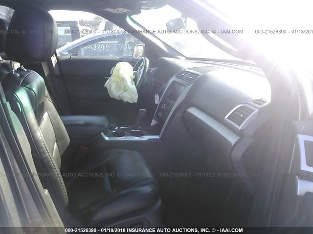 1FM5K8D83DGA87562 - 2013 FORD EXPLORER XLT SILVER photo 5