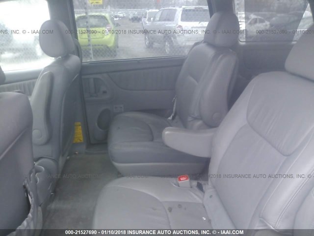 5TDZA22C85S379969 - 2005 TOYOTA SIENNA XLE/XLE LIMITED GRAY photo 8