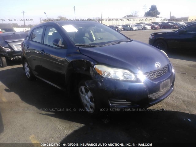 2T1KU40E19C157961 - 2009 TOYOTA COROLLA MATRIX  BLUE photo 1