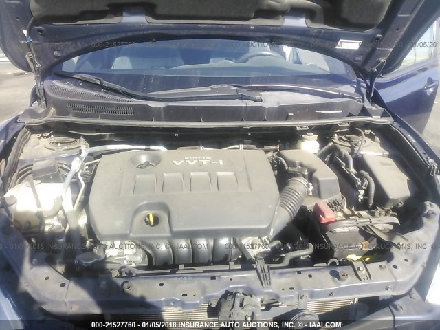 2T1KU40E19C157961 - 2009 TOYOTA COROLLA MATRIX  BLUE photo 10