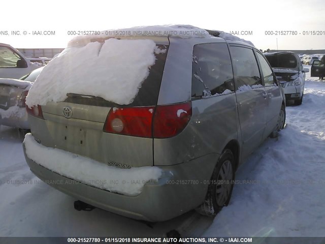 5TDZA23C86S465105 - 2006 TOYOTA SIENNA CE/LE BEIGE photo 4