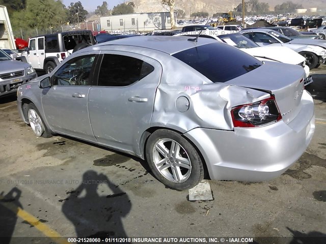 1B3BD1FB1BN526494 - 2011 DODGE AVENGER MAINSTREET SILVER photo 3