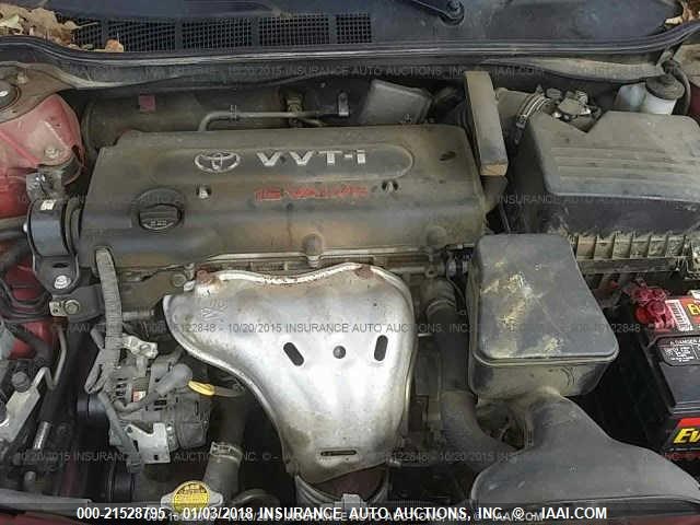 4T1BE46K18U232911 - 2008 TOYOTA CAMRY CE/LE/XLE/SE RED photo 10
