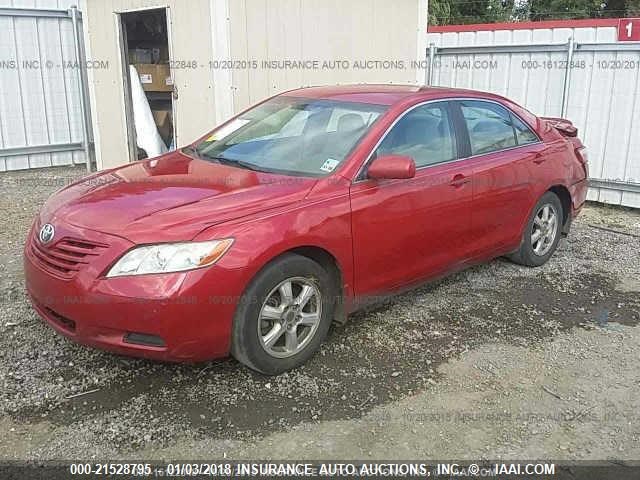 4T1BE46K18U232911 - 2008 TOYOTA CAMRY CE/LE/XLE/SE RED photo 2