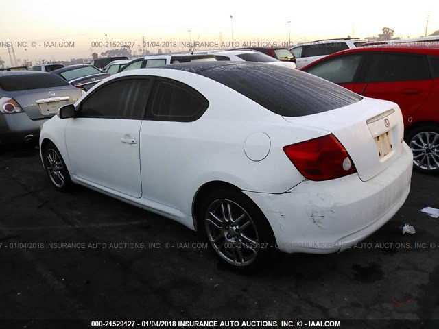 JTKDE177370152904 - 2007 TOYOTA SCION TC 白色 照片 3