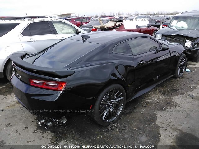 1G1FK1R67J0118509 - 2018 CHEVROLET CAMARO ZL1 黑色 照片 4