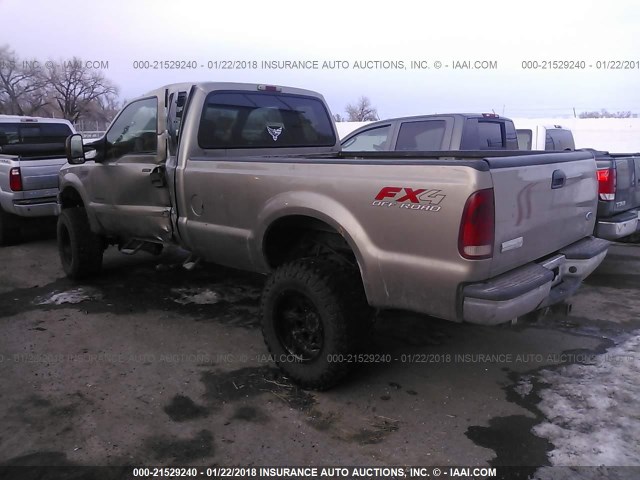 1FTSX21P55EC81556 - 2005 FORD F250 SUPER DUTY GOLD photo 3