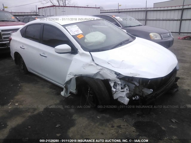 3N1AB7AP8GY308247 - 2016 NISSAN SENTRA S/SV/SR/SL WHITE photo 1