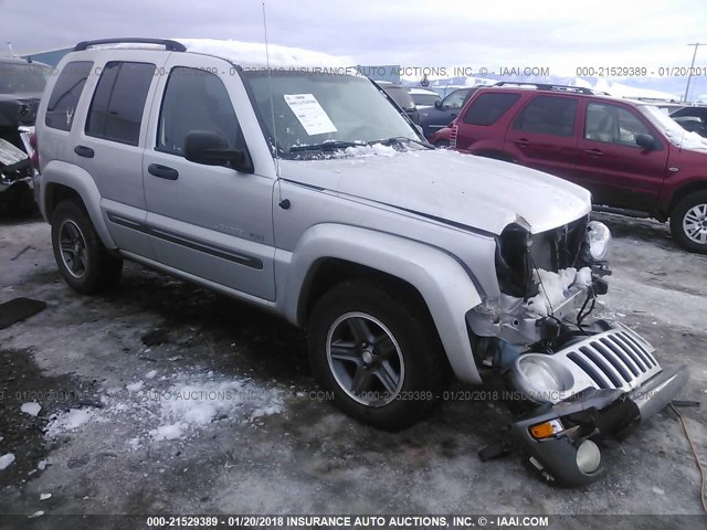 1J4GL48K54W181600 - 2004 JEEP LIBERTY SPORT SILVER photo 1