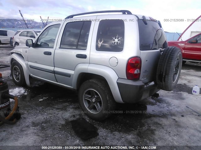 1J4GL48K54W181600 - 2004 JEEP LIBERTY SPORT SILVER photo 3