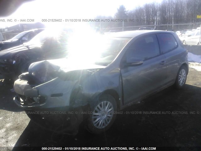 WVWAB7AJ2CW347815 - 2012 VOLKSWAGEN GOLF 灰色 照片 2