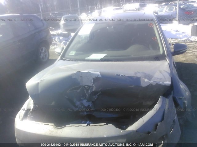 WVWAB7AJ2CW347815 - 2012 VOLKSWAGEN GOLF 灰色 照片 6