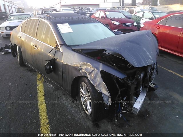 JN1CV6APXCM624367 - 2012 INFINITI G37 SPORT GRAY photo 1