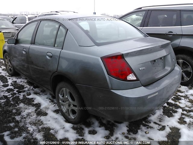 1G8AJ52F04Z200212 - 2004 SATURN ION LEVEL 2 GRAY photo 3