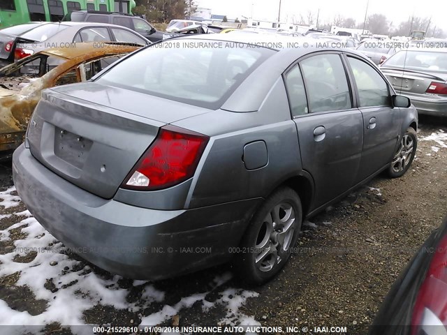 1G8AJ52F04Z200212 - 2004 SATURN ION LEVEL 2 GRAY photo 4