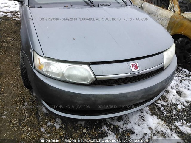 1G8AJ52F04Z200212 - 2004 SATURN ION LEVEL 2 GRAY photo 6