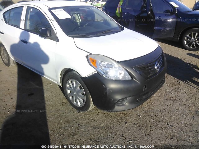 3N1CN7AP3CL807965 - 2012 NISSAN VERSA S/SV/SL WHITE photo 6