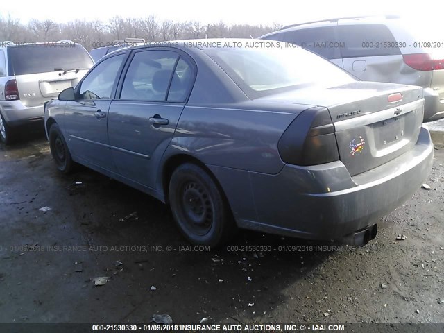 1G1ZS58F27F294749 - 2007 CHEVROLET MALIBU LS ნაცრისფერი ფოტო 3