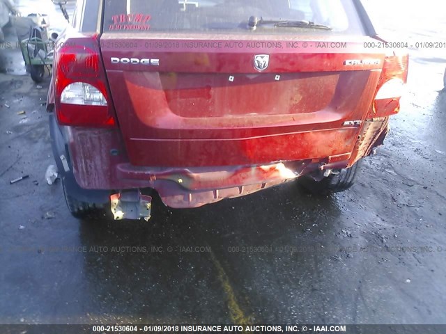 1B3HB48A69D233440 - 2009 DODGE CALIBER SXT RED photo 6