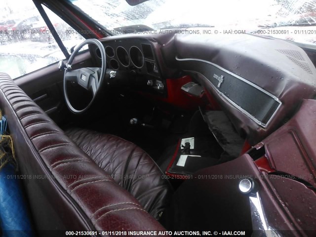 1GCFR24H0HS124846 - 1987 CHEVROLET R20 RED photo 5