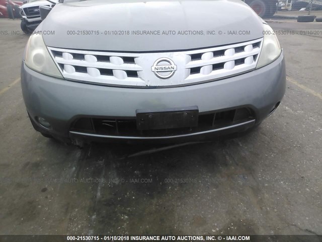 JN8AZ08W45W409193 - 2005 NISSAN MURANO SL/SE/S GRAY photo 6