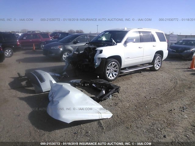 1GNSKCKC3HR318656 - 2017 CHEVROLET Tahoe K1500 PREMIER WHITE photo 2