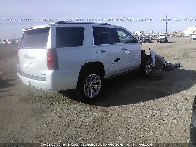 1GNSKCKC3HR318656 - 2017 CHEVROLET Tahoe K1500 PREMIER WHITE photo 4