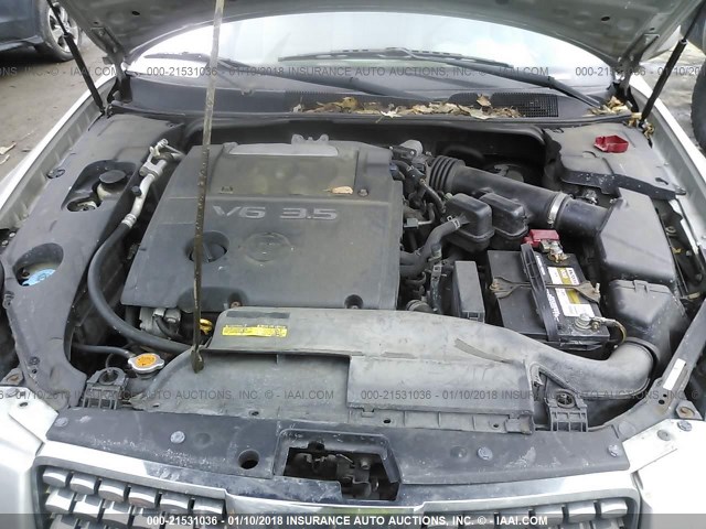 1N4BA41E55C873360 - 2005 NISSAN MAXIMA SE/SL SILVER photo 10