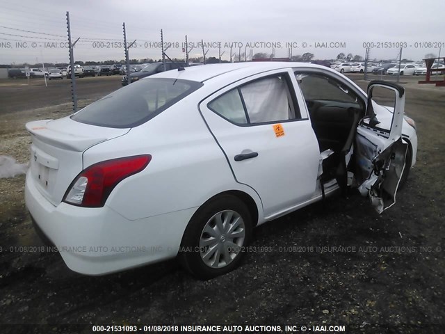 3N1CN7AP4HL887624 - 2017 NISSAN VERSA S/S PLUS/SV/SL WHITE photo 4