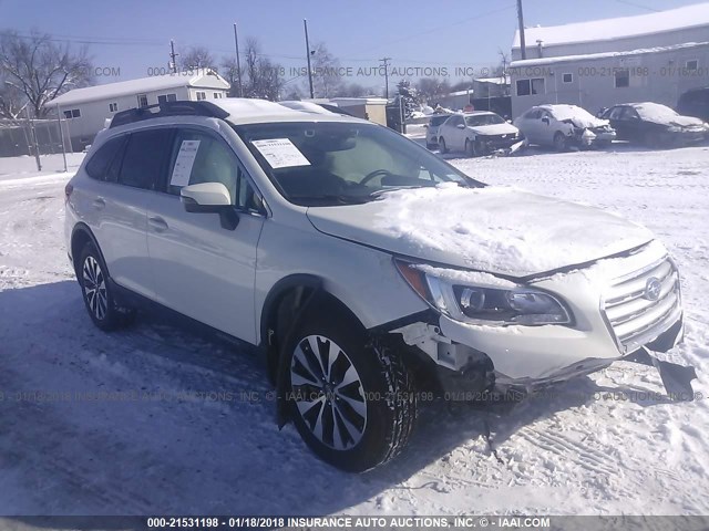 4S4BSBNC1G3312611 - 2016 SUBARU OUTBACK 2.5I LIMITED WHITE photo 1